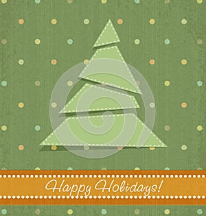 Vintage vector Christmas background