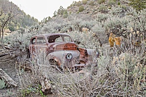 Vintage Vehicle in Sagebrush