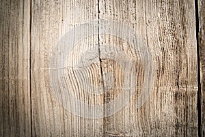 Vintage vertical wood board background or texture. Vignetted. Closeup