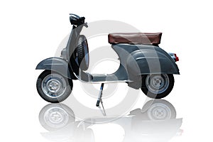 Vintage vespa scooter (path included)