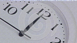 Vintage video recording of clock