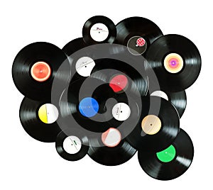 Vintage vinyl records