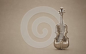 Vintage violin decoration
