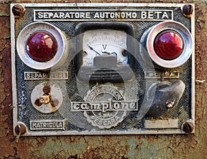 Vintage volt meter background