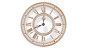Vintage Wall Clock Decorative Timepiece Vector, vector design Generative AI