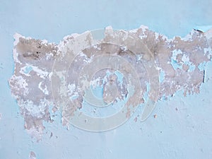 Vintage wall grain texture white washed with distressed peeling paint