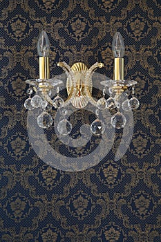Vintage Wall Lamp with the luxuary wall Texture