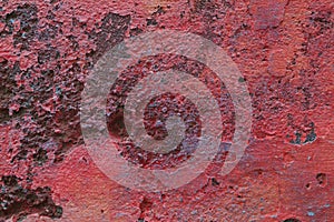 Vintage wall red grunge concrete background