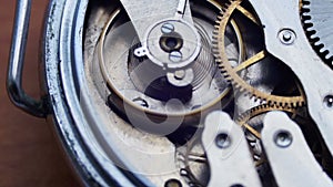 Vintage Watch Gears Movement Macro