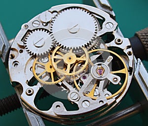 Vintage watch mechanism