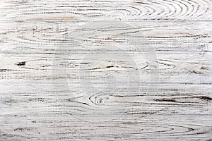 Vintage weathered shabby white painted wood texture as background photo