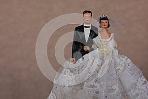 Vintage Wedding Cake Topper photo