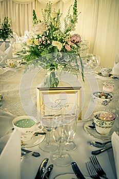 Vintage wedding table