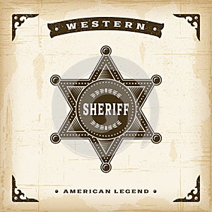 Vintage Western Sheriff Badge