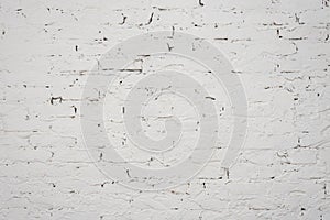Vintage white brick wall texture for design. Panoramic background for your text or image.