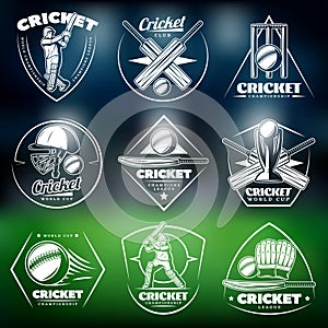 Vintage White Cricket Labels Set