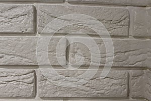 Vintage white wash brick wall texture for design