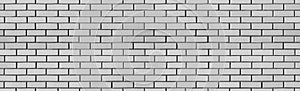 Vintage white wash brick wall texture for design. Panoramic background