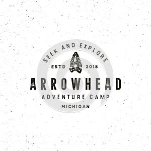 Vintage wilderness logo. hand drawn retro styled outdoor adventure emblem. vector illustration