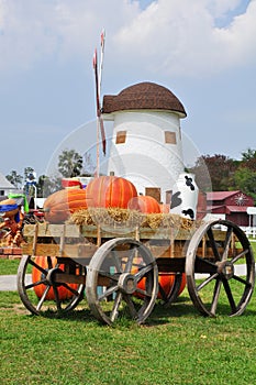 Vintage windmil in Cha Am,Thailand photo