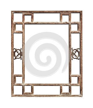 Vintage window frame