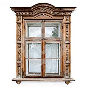 Vintage window isolated