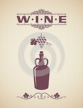 Vintage Wine Label Design Background