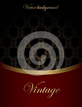Vintage wine label vector background