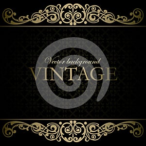 Vintage wine label vector background