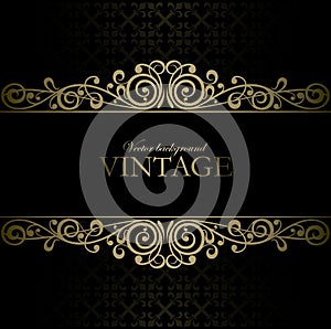 Vintage wine label vector background