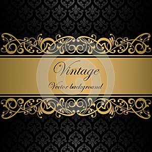 Vintage wine label vector background