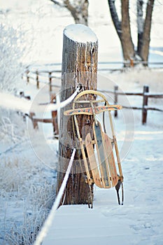 Vintage Winter Sled