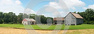 Vintage Wisconsin Dairy Farm Panorama