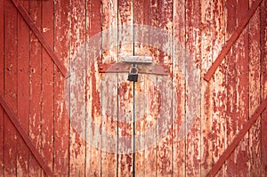 Vintage wood background. Grunge wooden weathered oak or pine textured planks. Aged brown or red color. An old worn barn