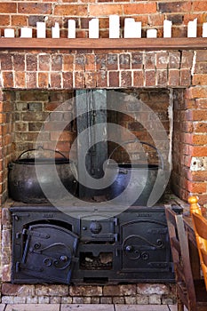 Vintage wood burning kitchen stove