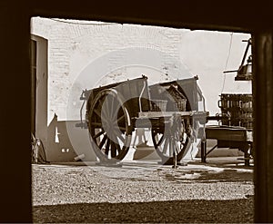 Vintage Wood Charriot Mendoza Argentina photo