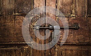 Vintage wood door