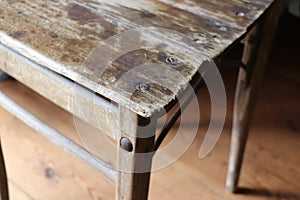 Vintage wooden chair portrait - furniture making