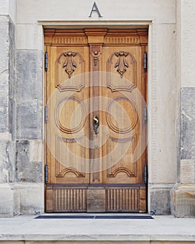 Vintage wooden door, Dresden Germany