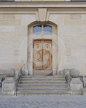 Vintage wooden door, Dresden Germany