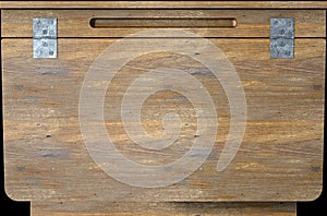 Vintage Wooden School Desk Closeup