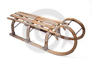 Vintage wooden sled