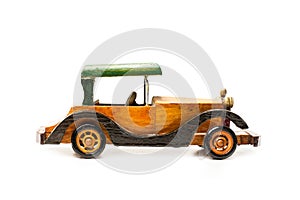 Vintage wooden toy car