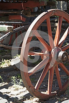 Vintage - Wooden Wagon Wheel