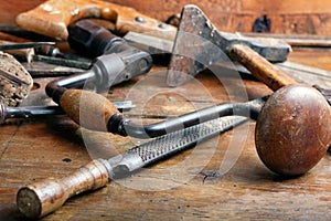 Vintage woodworking tools