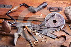 Vintage woodworking tools
