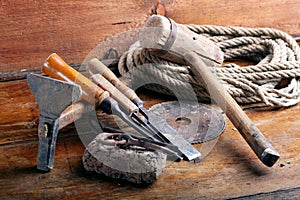 Vintage woodworking tools