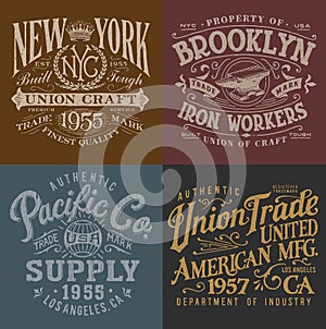 Vintage Workwear Graphics Set photo