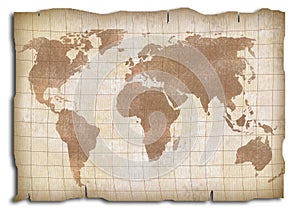 Vintage world map photo
