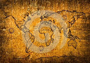 Vintage world map img